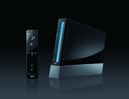 Nintendo Wii in colore nero